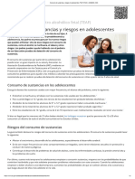 Consumo de Sustancias y Riesgos en Adolescentes - TEAF (FASD) - NCBDDD - CDC