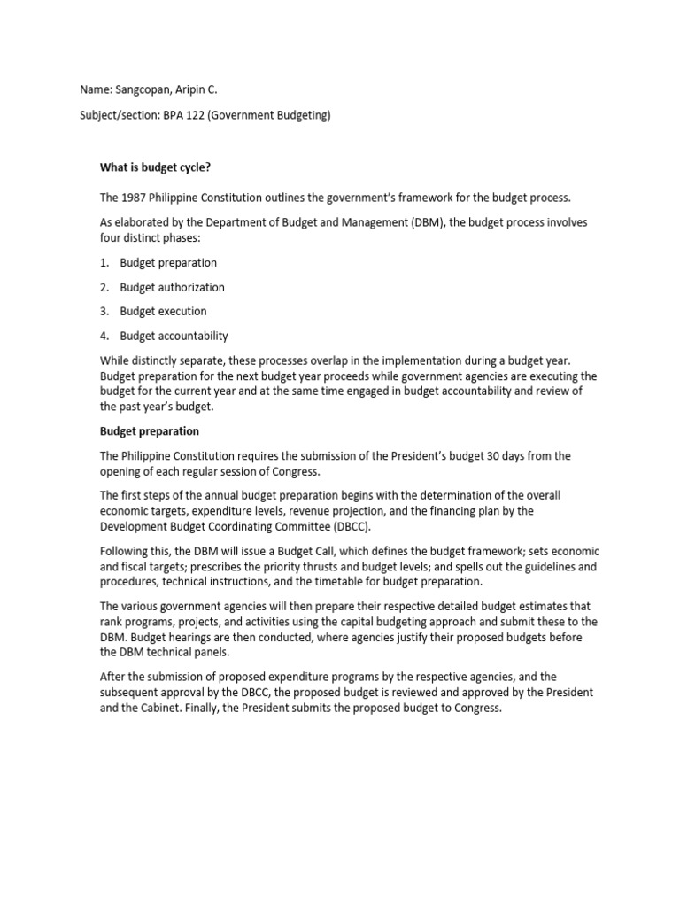 Government Budgeting Essentials | PDF | Fiscal Policy | Budget