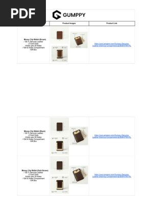 Gumppy Product List - Sheet1