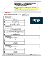 Test Diagnostique 2ème Bac SC Maths