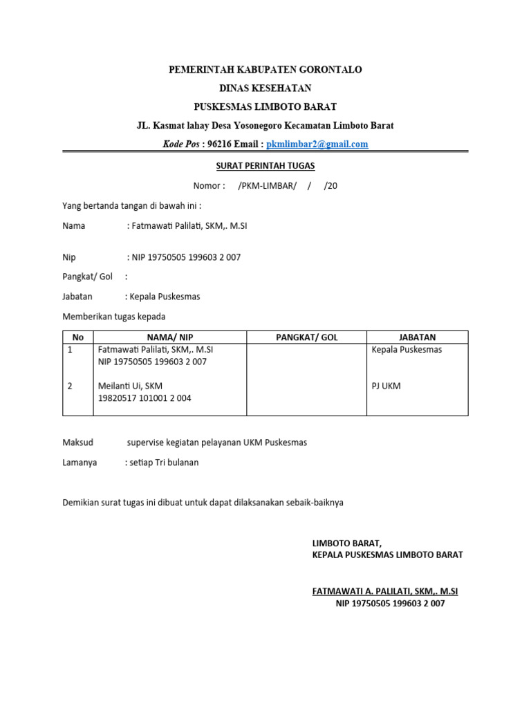 Kode Pos 96216 Email PDF