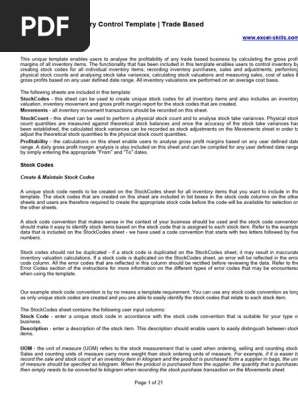 VICTORIA GRAND STOCK MANAGEMENT SHEET