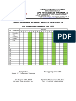 Jadwal Pembinaa Pelaksana UKM