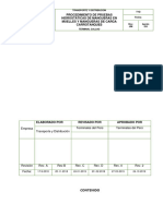 PROCEDIMIENTO DE PRUEBAS PARA MANGUERAS