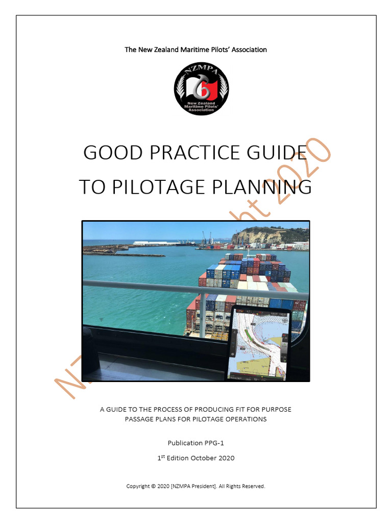 Good Practice Guide To Pilotage Planning PDF Maritime Pilot Tugboat