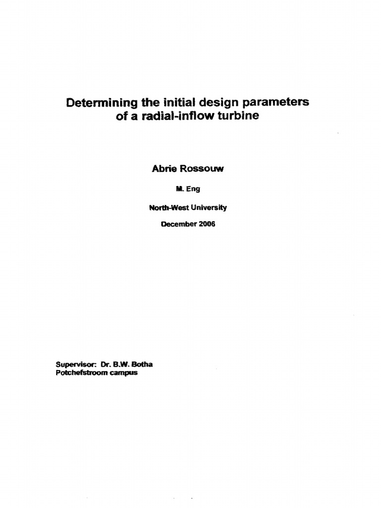 33-Determining The Initial Design Parameters of A Radial-Inflow Turbine ...