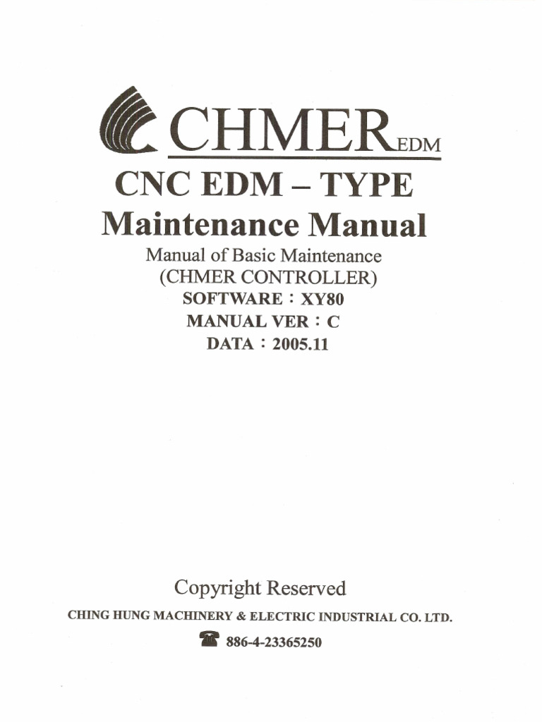 Chmer Manual Maitenance | PDF