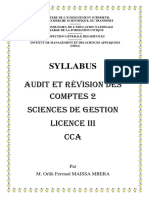 SYLLABUS Audit Et Révision Des Ocomptes 2
