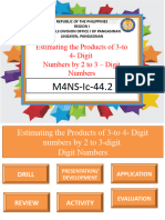 MATH Q1 WEEK 3 DAY 5-Estimating The Products of 3 - To 4 - Digit Numbers Marvietblanco