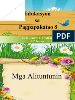 Edukasyon Sa Pagpapakatao 8: Karla Rose R. Romero Esp Teacher