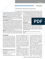 Long and Short Interpregnancy Intervals Increase Severe Maternal Morbidity