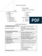 Readings of Bio and Earth Sci