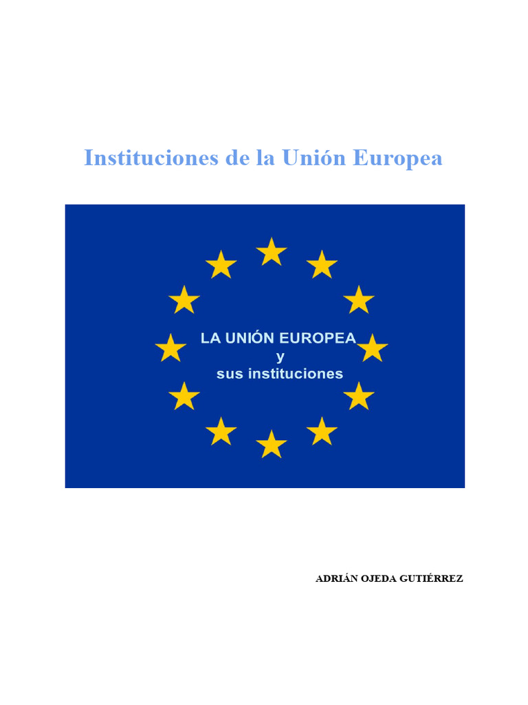 Instituciones Clave de la UE | PDF | Banco central europeo | Comisión ...