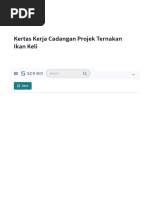 Kertas Kerja Cadangan Projek Ternakan Ikan Keli PDF