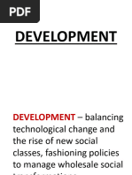 Social Change and Development Perspectives