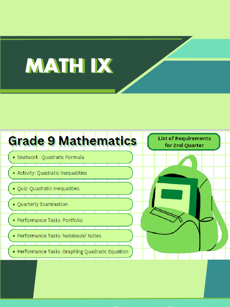 g9 System of Quadratic Equation. | PDF | Equations | Quadratic Equation