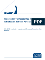 1 Introducción y Antecedentes Del Derecho A La Protección de Datos Personales.