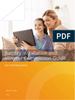 Battery Installation and Inverter Commission Guide 