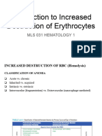 P2W3 Introduction To Increased Destruction of Erythrocytes