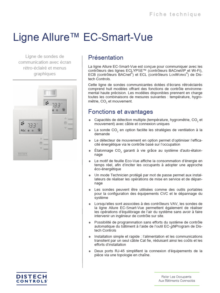 Allure Ec Smart Vue | PDF | Technologie et ingénierie