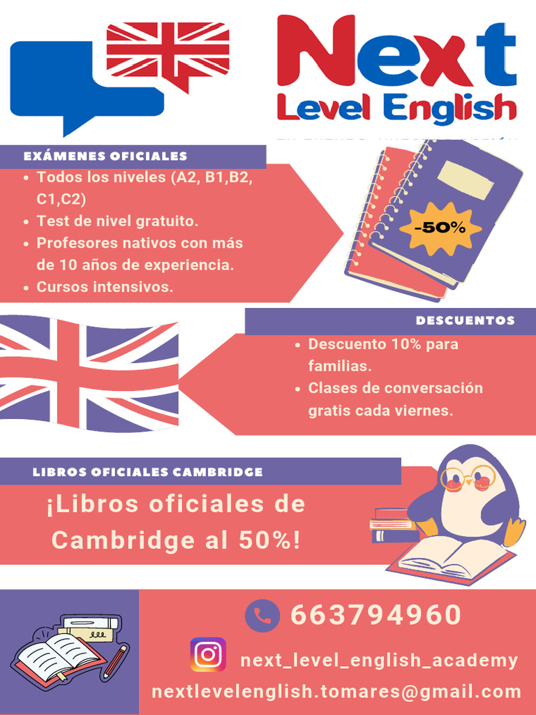 FOLLETO NEXT LEVEL ENGLISH | PDF