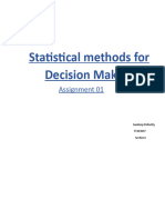 FT243037 - Statistical Methods For Decision Making Assignment-01