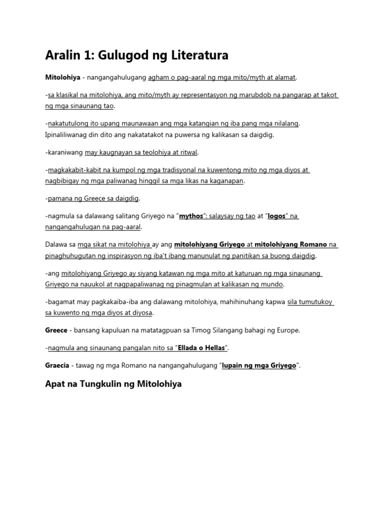 Filipino 10 quiz bee reviewer pdf