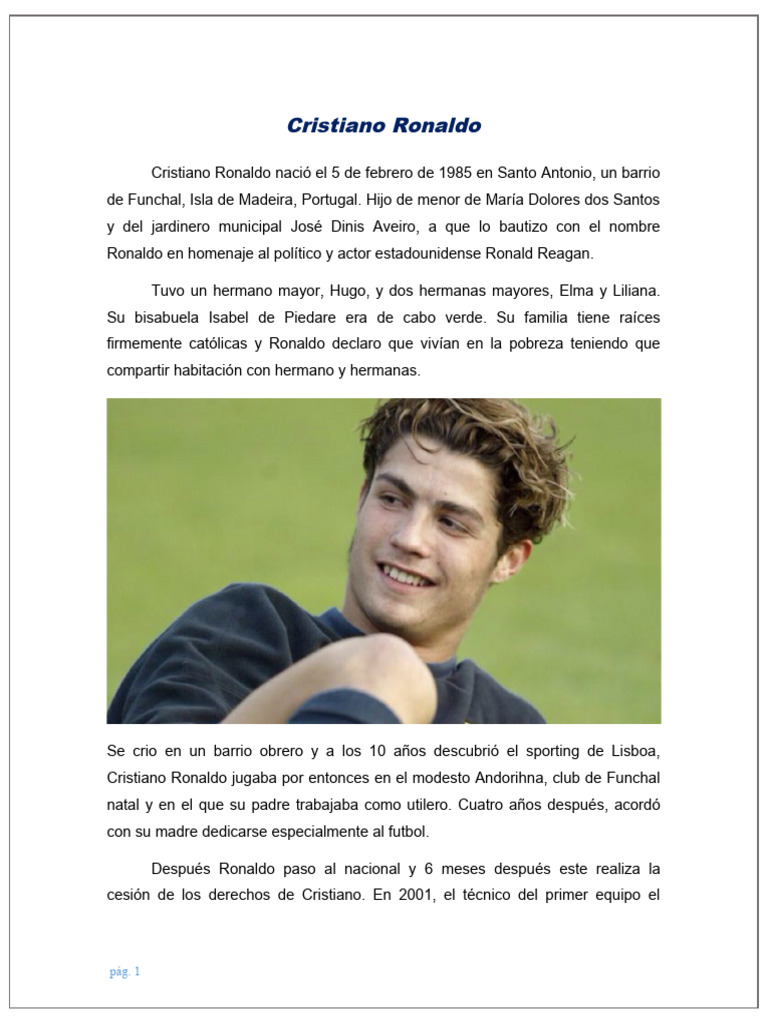 Cristiano Ronaldo dos Santos Aveiro | PDF