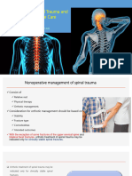 Orthoses For Spinal Trauma and Postoperative Care