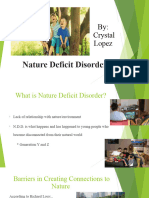 Nature Deficit Disorder