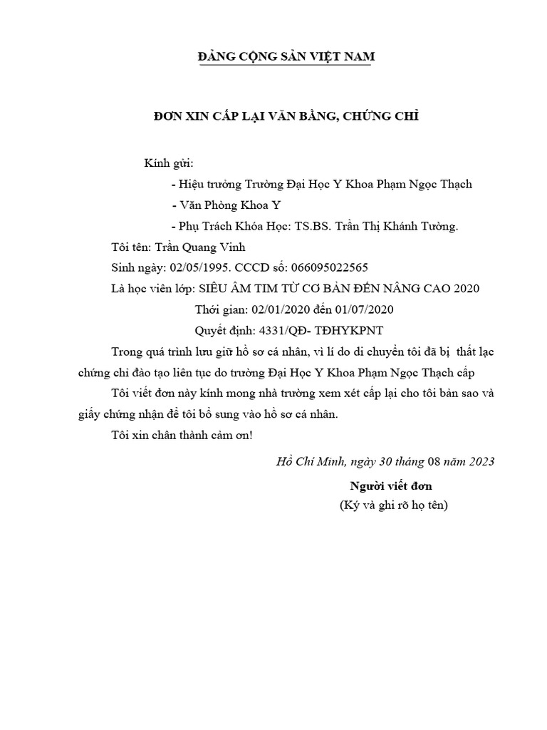 Don Cap Lai Van Bang Chung Chi PDF