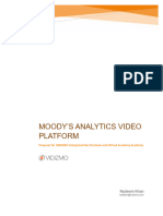 Response - Moodys Video Platform RFP