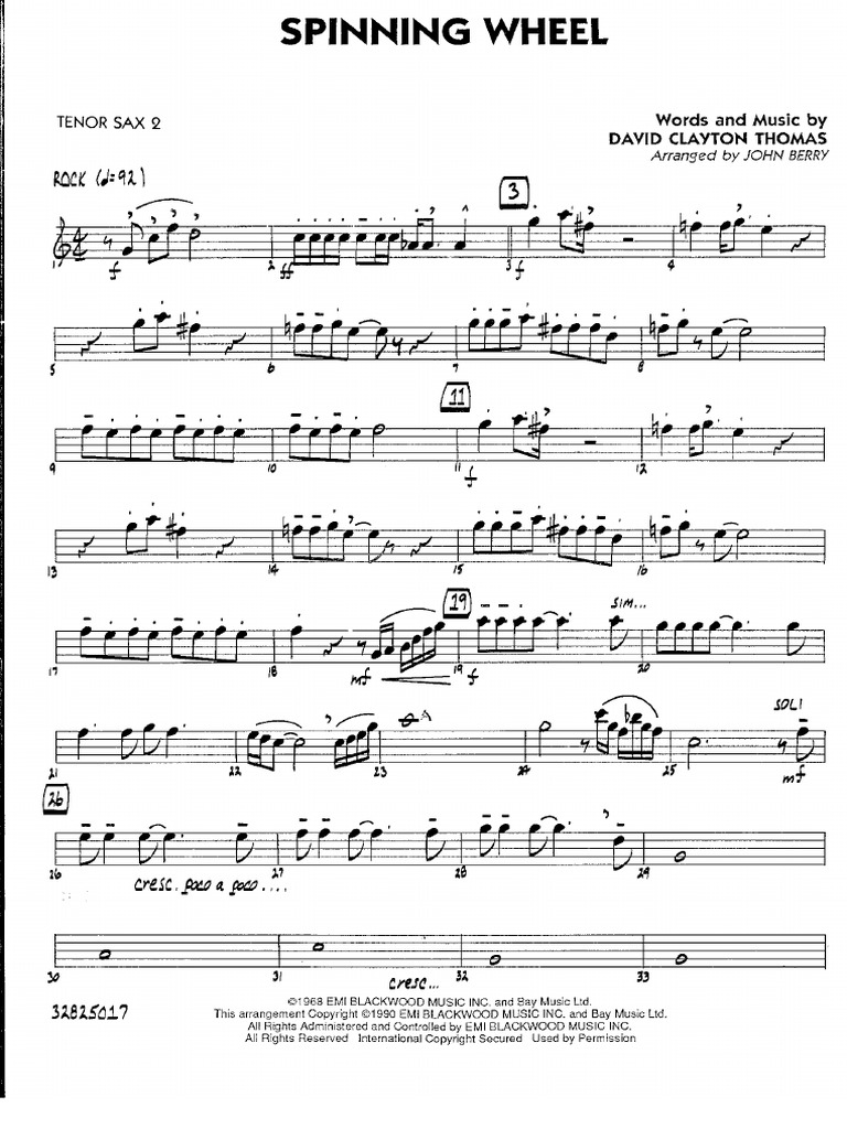 Spinning Wheel Big Band PDF