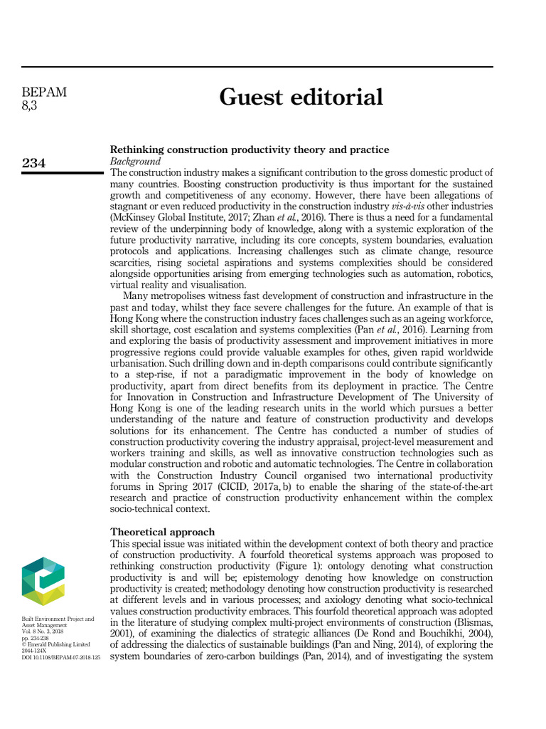 Rethinking Construction Productivity Strategies | PDF | Focus Group ...
