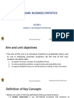 SOB 1040 Lecture 3 - Introduction To Probabibility and Distributions