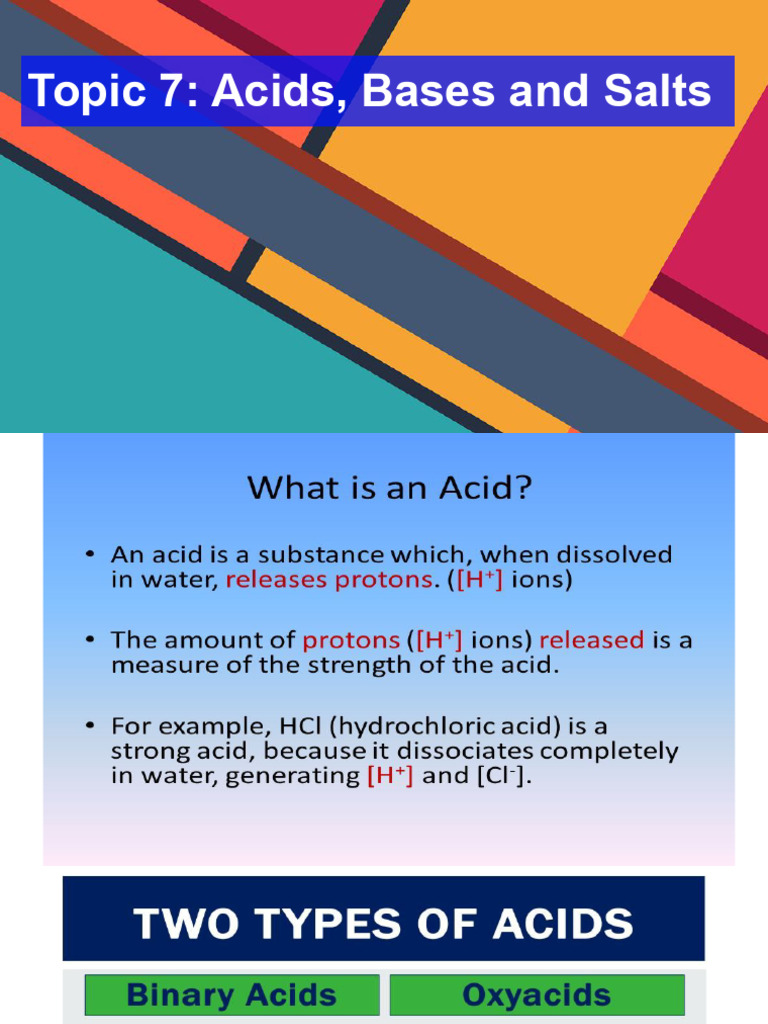 9.1 Acid and Bases | PDF | Acid | Hydroxide