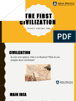 The First Civilization