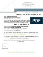 Carta de Aceptacion