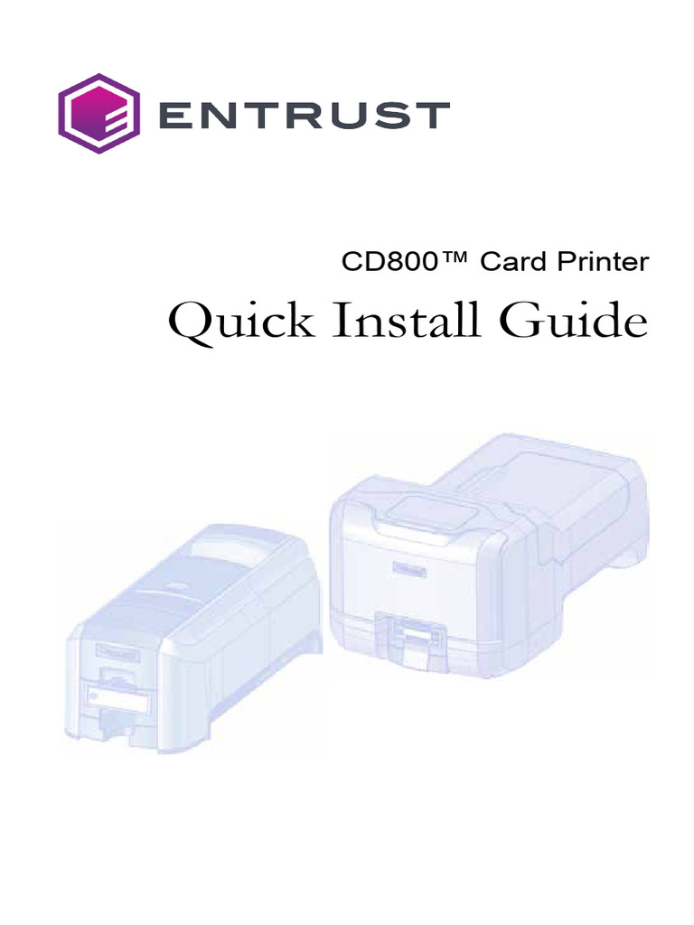 cd800cardprinterquickinstallug PDF Ip Address Printer