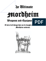 The Ultimate Mordheim Weapons and Equipment List