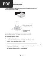 The Rate and Extent of Chemical Change