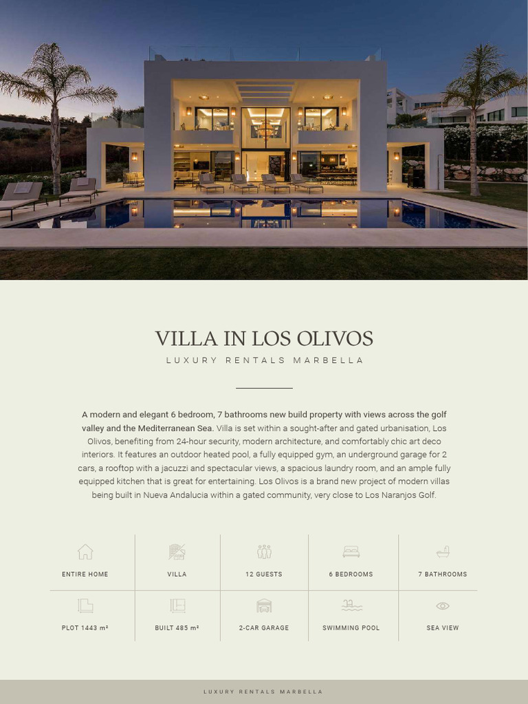 Photo inspiration: Visual Reference: Luxury Villa Rentals In Marbella Pdf Home