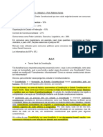 Direito Constitucional – Módulo I – Prof. Robério Nunes