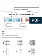 Avaliacao de Matemática