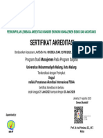 Sertifikat 005 Sarjana Manajemen Unviersitas Muhammadiyah Malang
