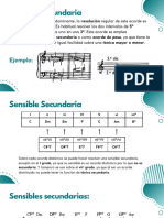 Sensible Secundaria y Disminuidos de Paso