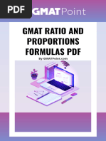 GMAT Ratio and Proportions Formula (PDF)