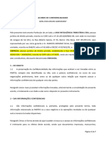 Acordo de Confidencialidade - Emissão de Dados - Nda