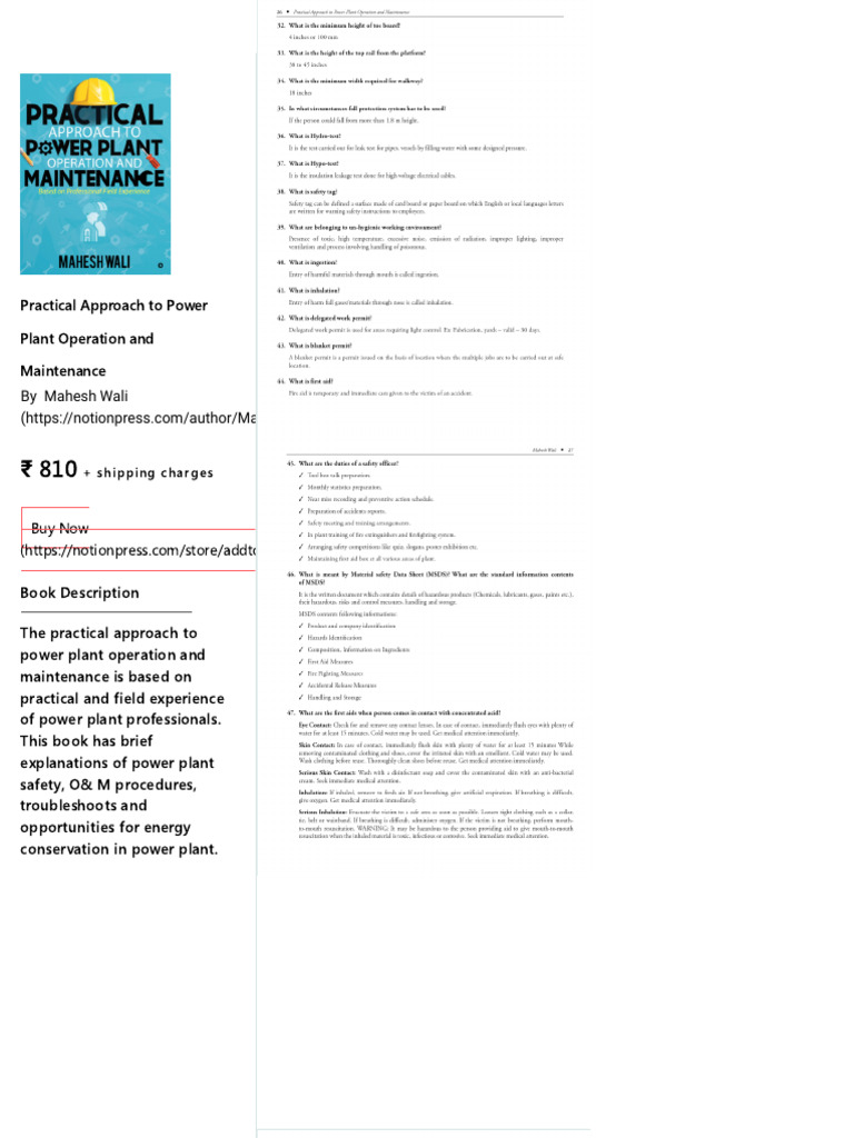 Practical Power Plant Operation Guide | PDF | Technology & Engineering