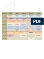 My Class Schedule 2022-2023